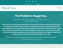 Tablet Screenshot of patientbest.com